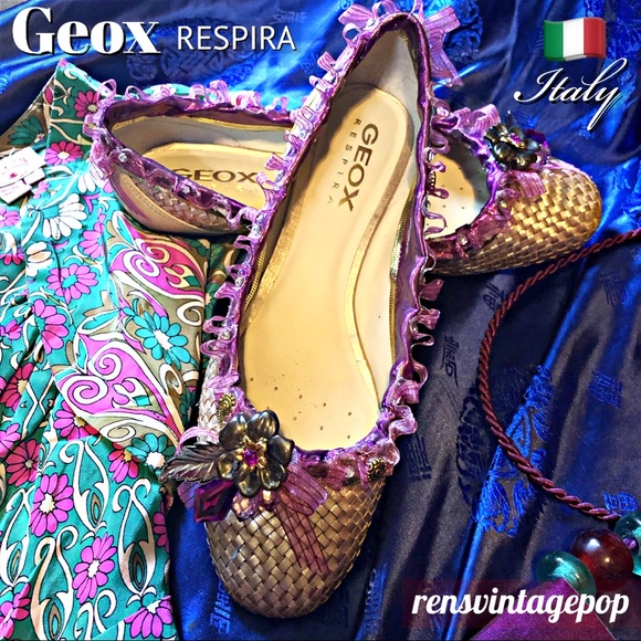 Geox Shoes - 🔺Geox Respira Flats pink/gold